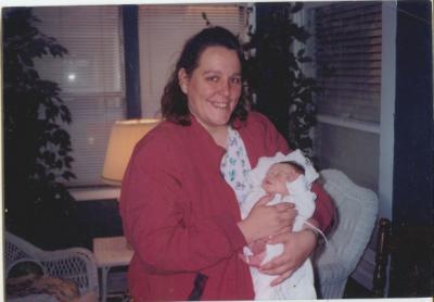 Me and my daughter at 5 days old